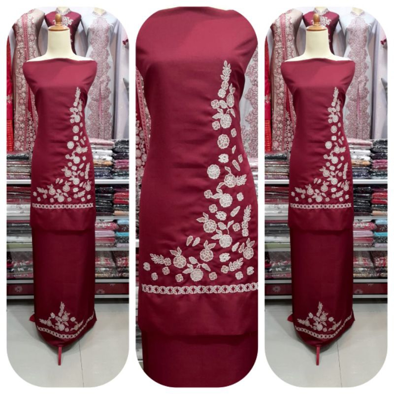Setelan Baju Kurung Bordir