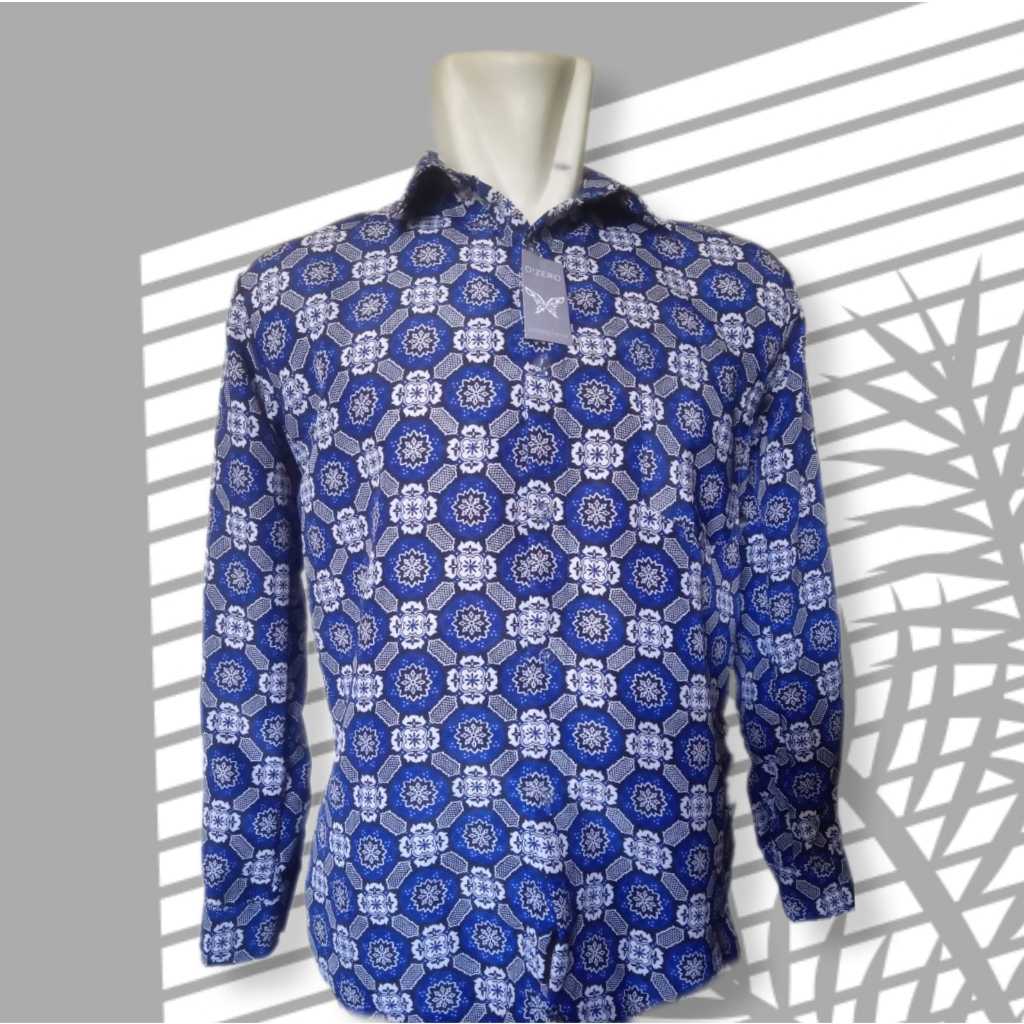 Batik sekolah bunga matahari Biru