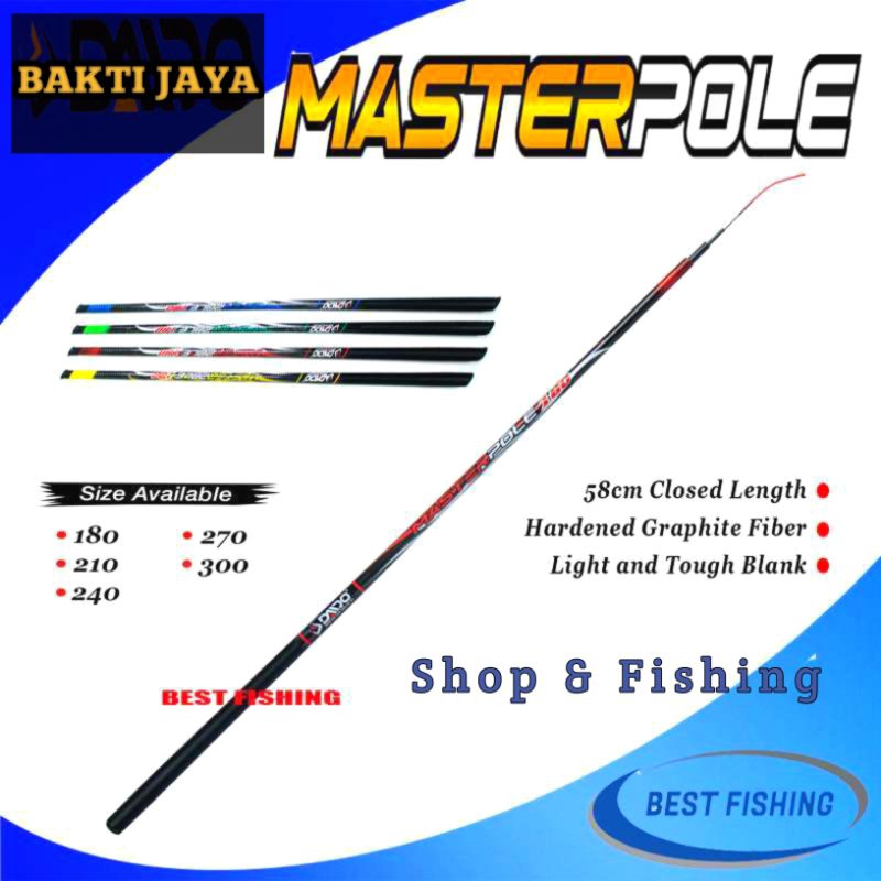 Joran tegek pancing master pole murah dan berkualitas