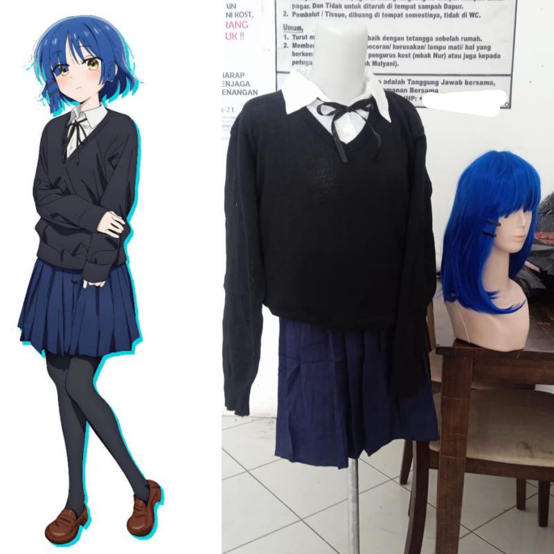 Fullset Cosplay Ryo Yamada Bocchi The Rock
