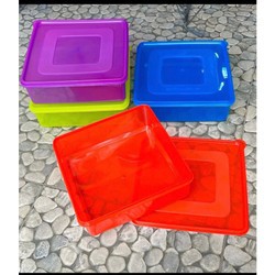 Tempat kue lapis / kotak kue lapis / tempat kue lapis plastik / tempat donat / Tempat Kue Lapis Omeg
