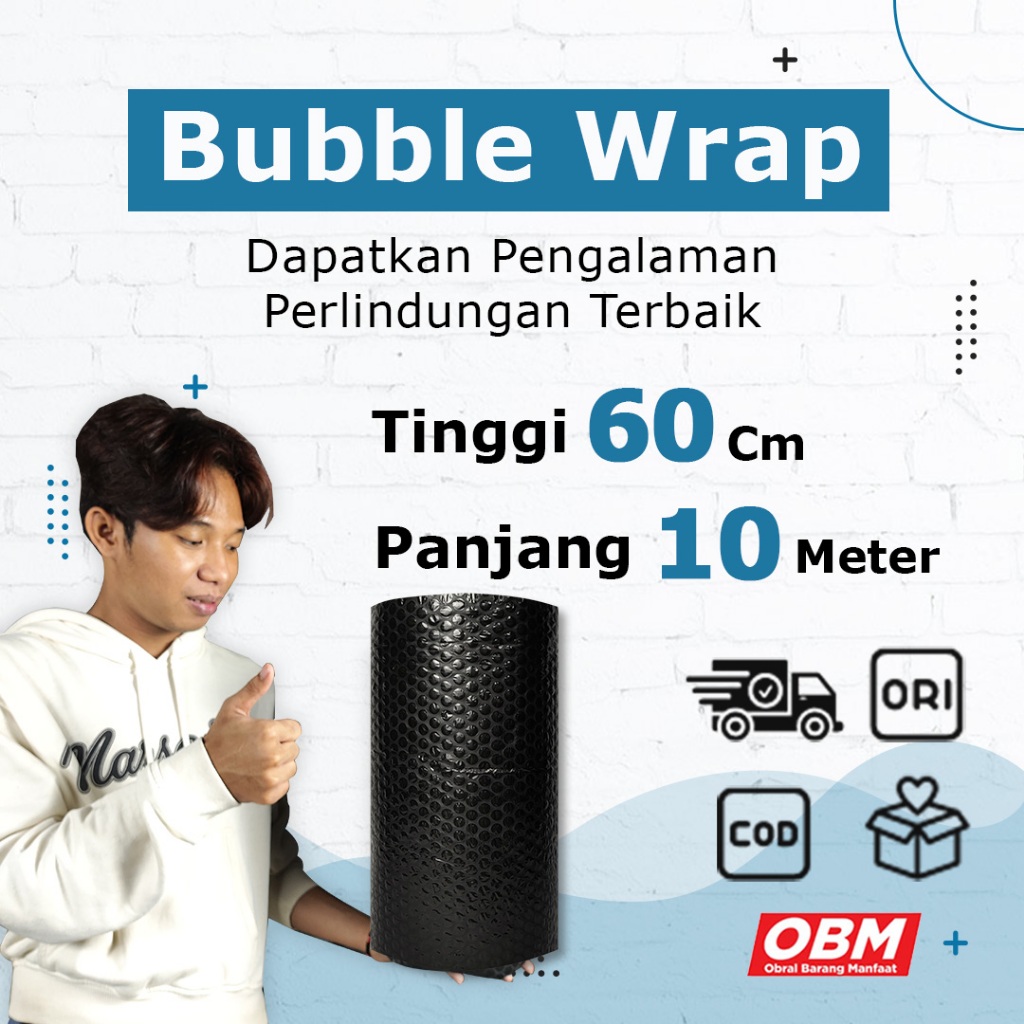 

Ultimate Protection! Bubble Wrap 60 CM x 10 M Hitam - Kemasan Ideal untuk Pengiriman!