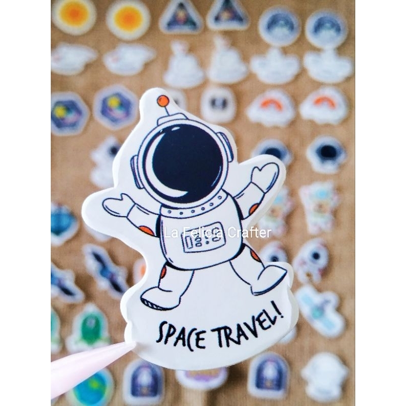 

La Felicia Sticker Stiker UFO Planet Luar Angkasa Untuk Dekorasi Hiasan Jurnal Scrapbook