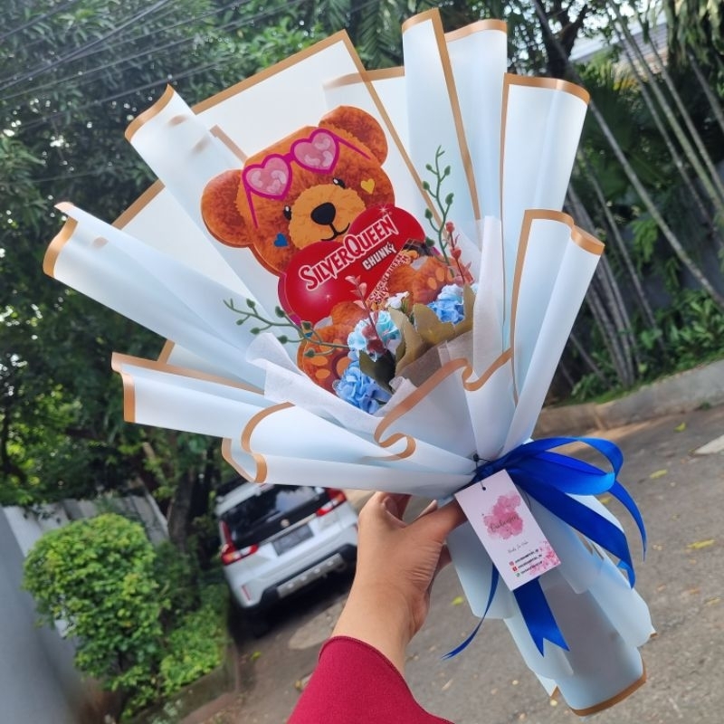 

bouquet coklat teddy bear murah (valentine)