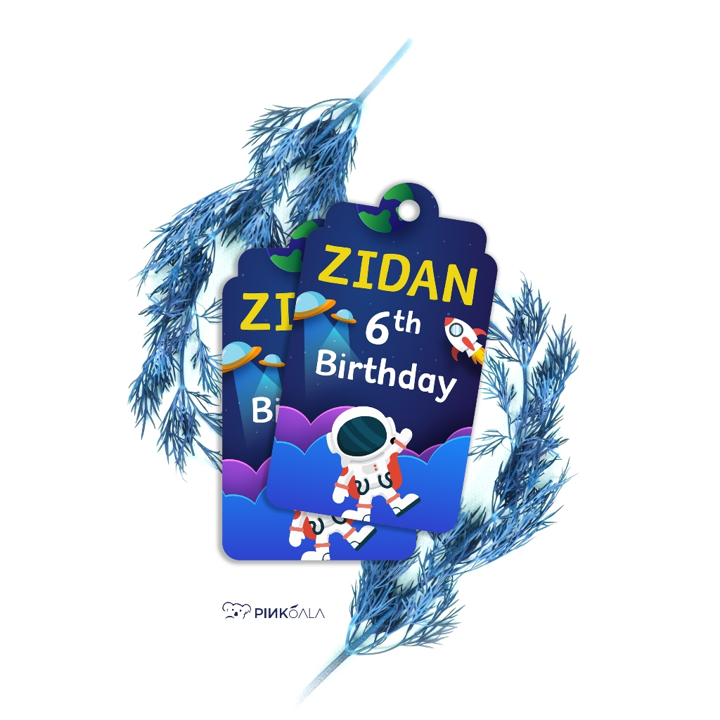 

Custom Birthday Tag - Astronaut