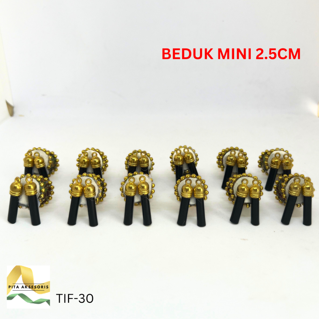 

(12 PCS) Bedug Beduk Mini 2.5 CM Hiasan Lebaran Idul Fitri Parcel Kue Hampers Kado Ramadhan