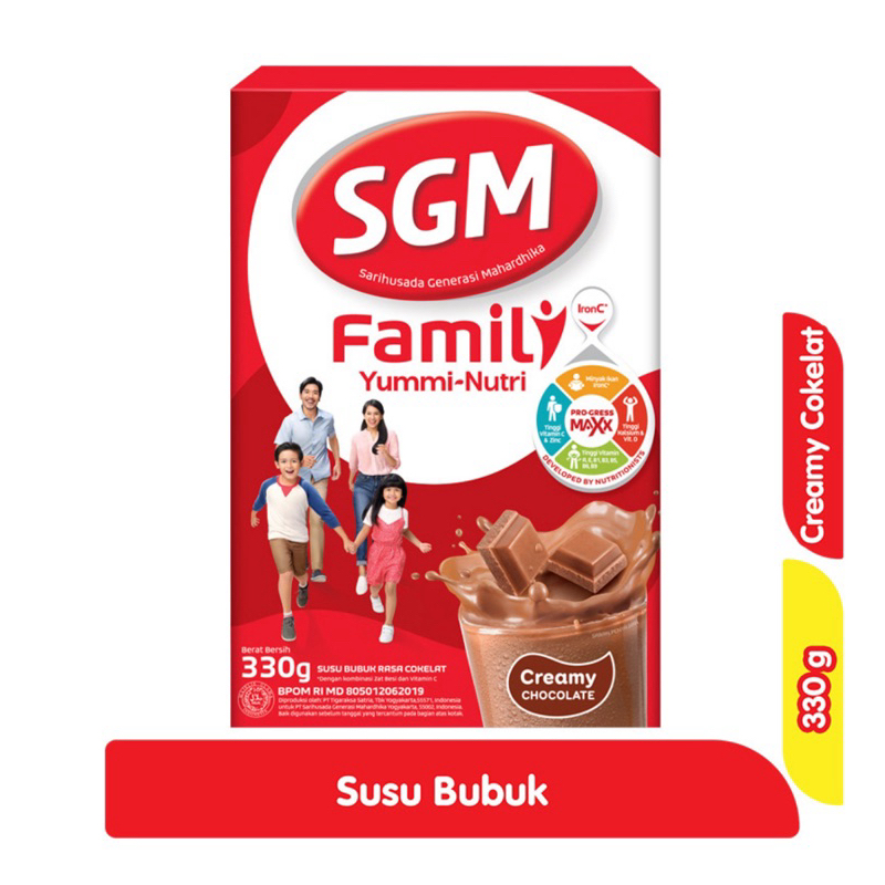 

SGM Family Yummi-Nutri creami coklat keluarga 330gr