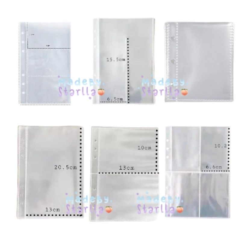

(‼️SATUAN‼️) SLEEVE BINDER PHOTOCARD DOUBLE SIDE A5 A6 A7 A8 1P 2P 3P 4P