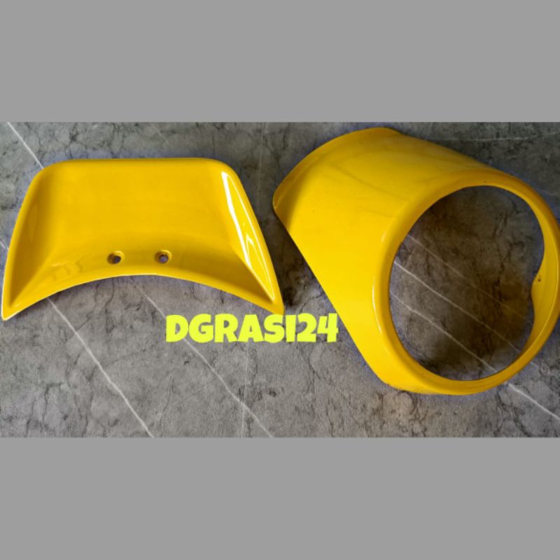 Paket headlamp ducktail vespa primavera series/topi lampu plus ducktail vespa primavera