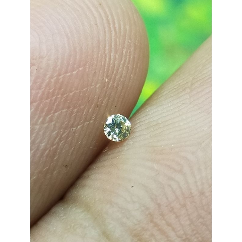 Asli Natural Berlian Banjar,Berlian Eropa Light Brown / Coklat Muda Blink Blink Brat -+ 0,05 crt dan