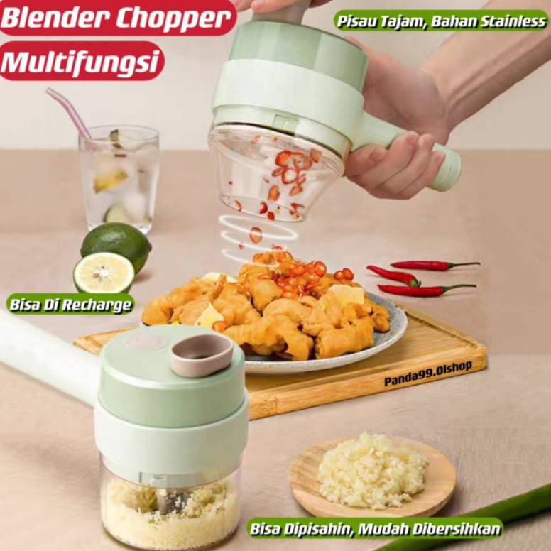 ART N2R Food Chopper Blender Electrik Model Genggam  Blender Portable Penggiling Bumbu Bawang Pemoto