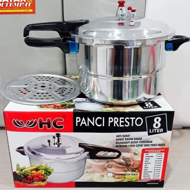 mW PRESTO VIRAL PANCI PRESTO 8 LITER HCM HAPPY CALL WAJAN PRESTO KOKOH Panci penanak nasi mengukus d