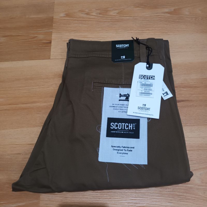 Scotch CO Celana panjang chinos Slim Fit Original 100%