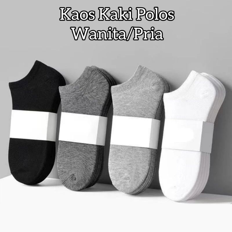 COD - Kaos Kaki Pendek Wanita/Pria |Makassar| Kaos Kaki Polos Tumit