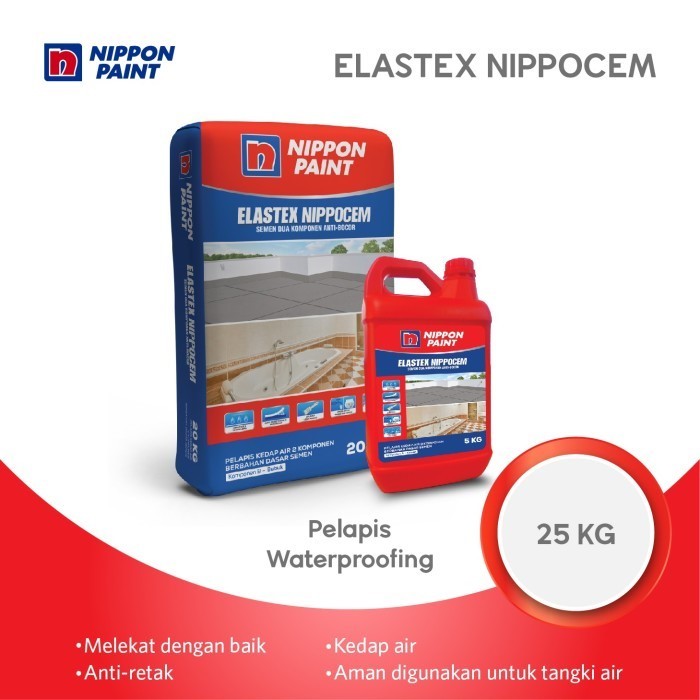 GARANSI (NCIS) SEMEN PELAPIS ANTI BOCOR 1 KOMPONEN SIKATOP SEAL/NIPPOCEM NIPPON PAINT (20 KG+5 KG)