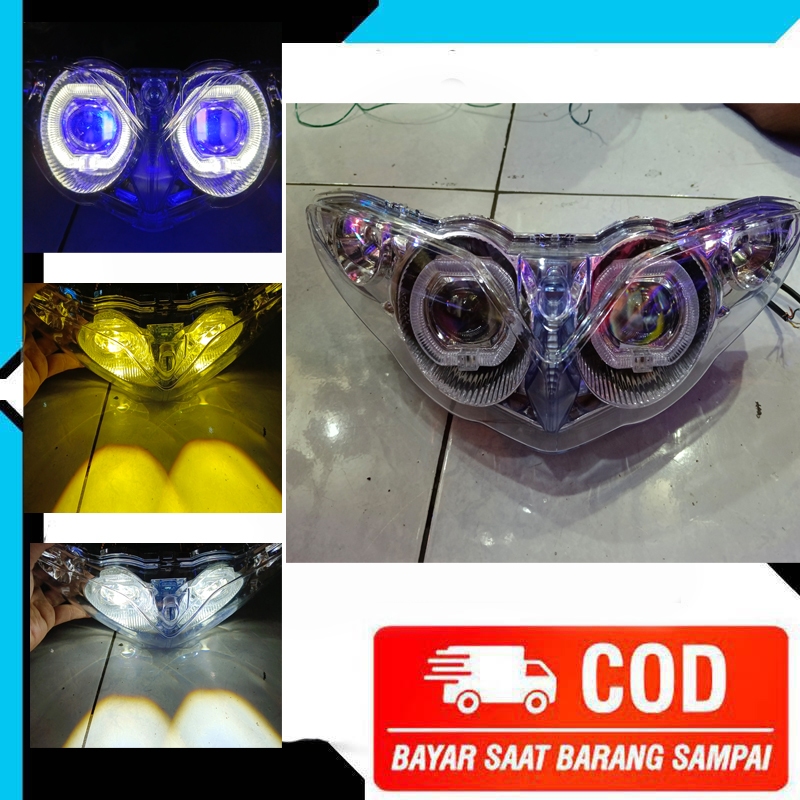 Lampu Motor Jupiter Z Burhan Ala ala Biled Paket Lengkap