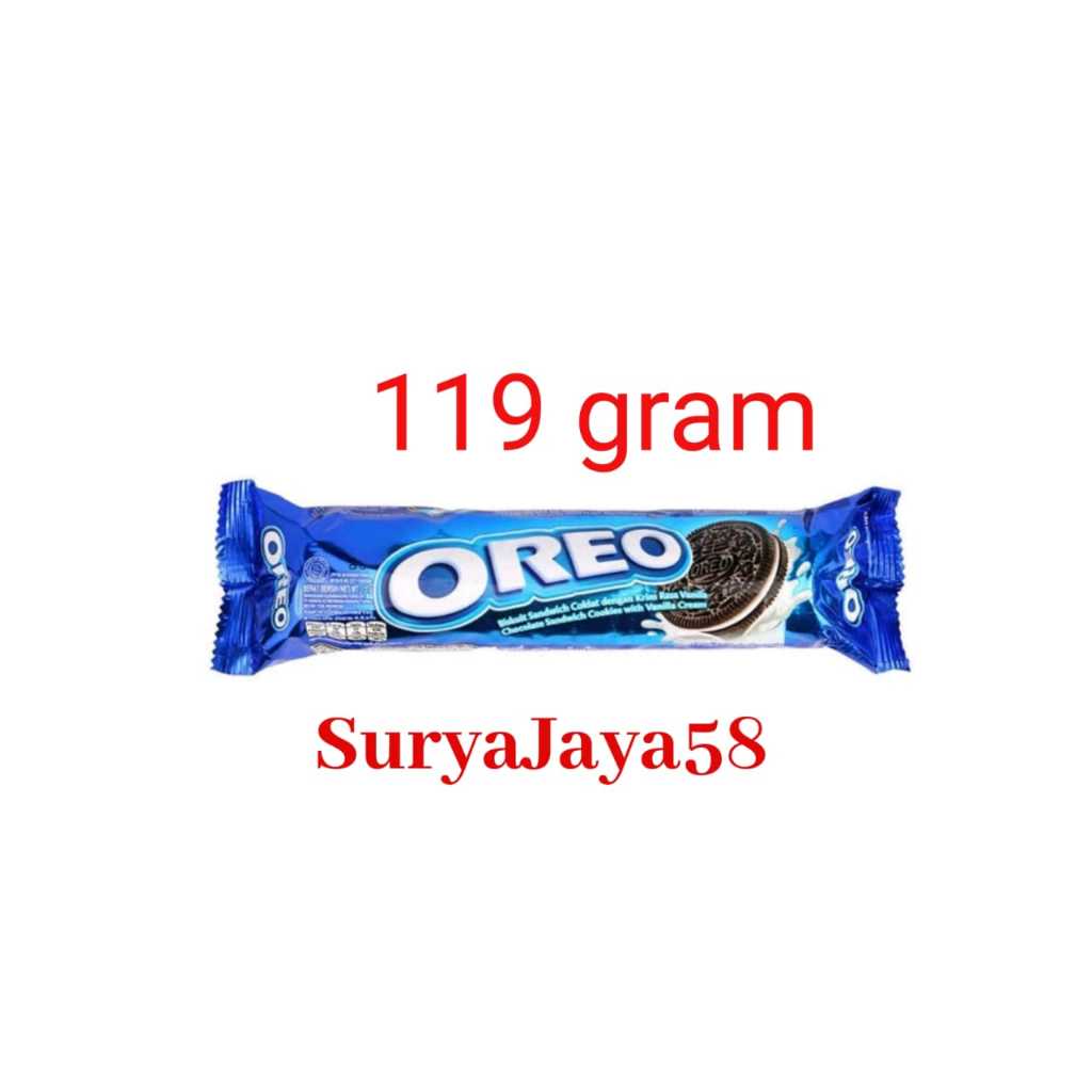 

OREO rasa vanila 119gr | 1dus isi 24pcs | Oreo Roll Sandwich Vanila 119gr | cookies oreo dengan krim | DUS - SuryaJaya58