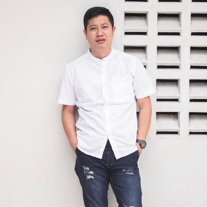 RGB Clothing Company Kemeja Koko Pria Doby Polos Putih Lengan Pendek RHMP6704208