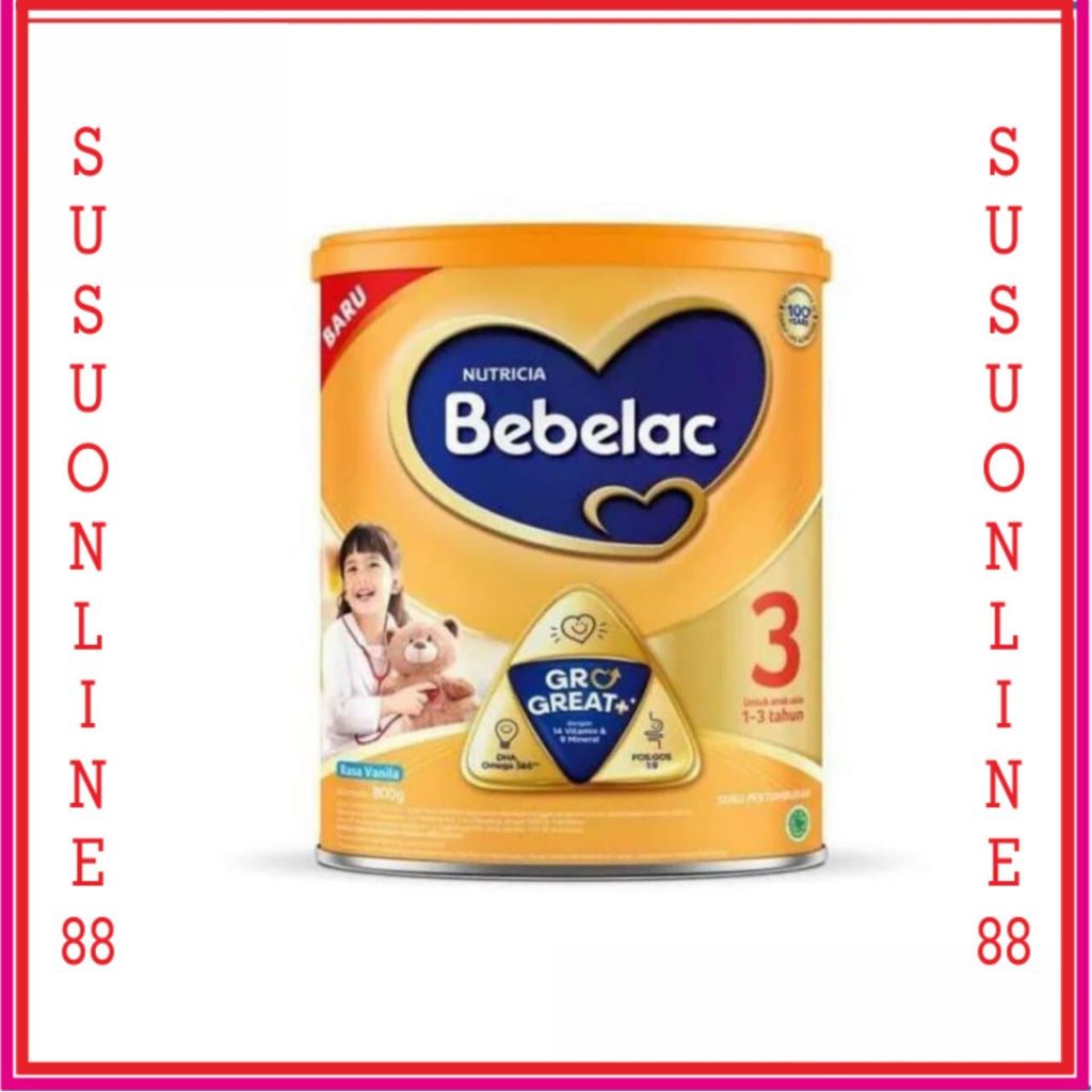 BEBELAC 3 VANILA 800 GRAM SUSU