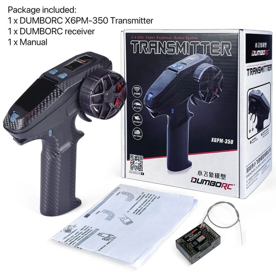 Remot Remote Dumbo DumboRC RC X6PM-350 2.4G 6CH Transmitter For RC Car Tank Boat
