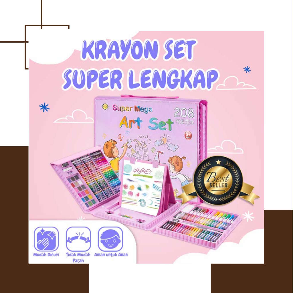 

Goto Chromi Crayon Krayon Pensil Warna Set Kerayon 150 208 Pcs Lengkap