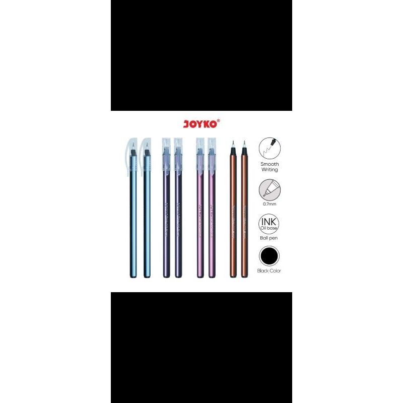 

Pena Joyko BP-327 Maze 0.7 mm Hitam & Merah