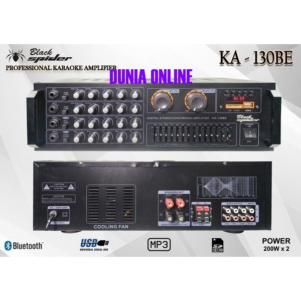 AMPLI BLACKSPIDER KA130BE AMPLIFIER BLACK SPIDER KA 130BE KA130 BE