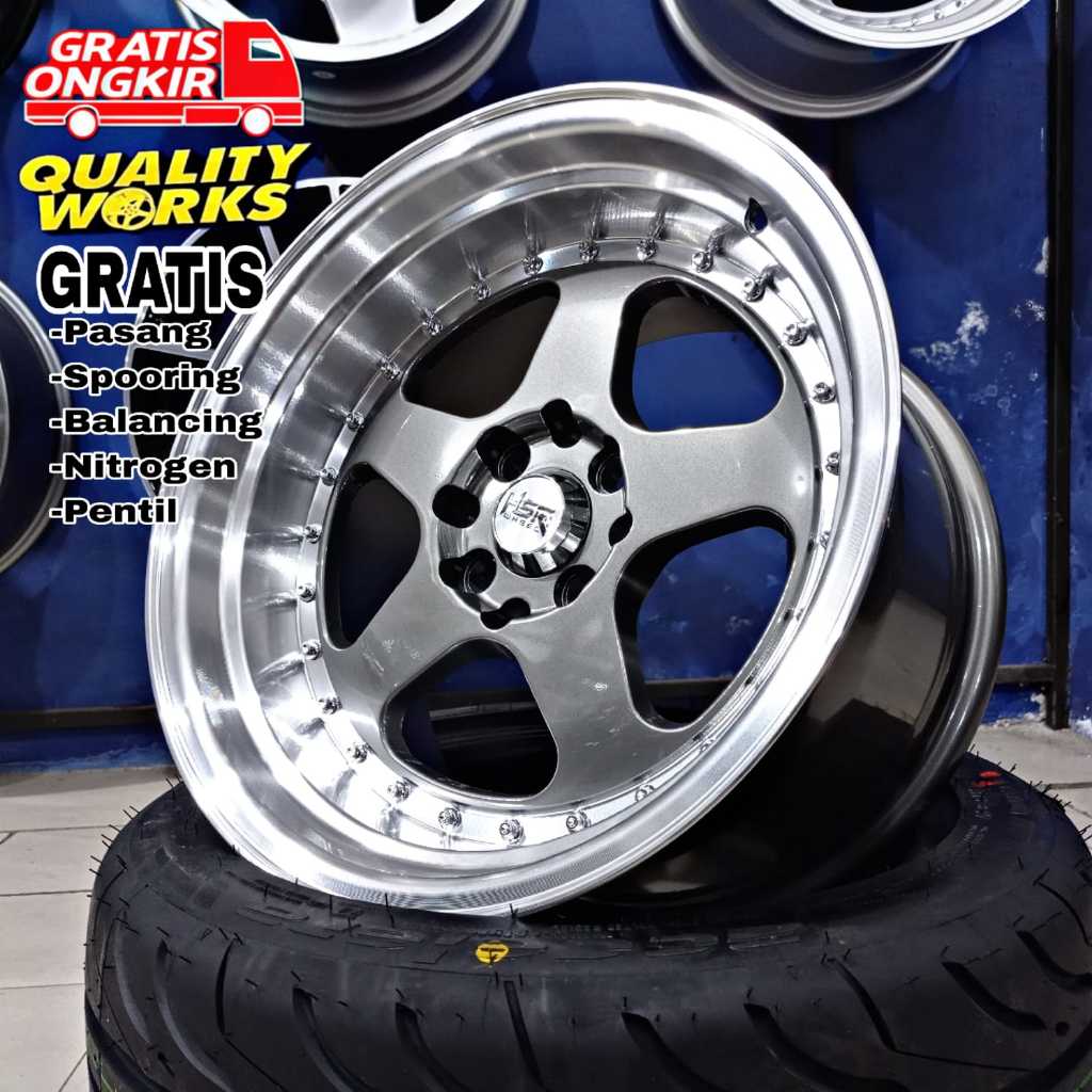 Velg Celong Mobil Mazda2 Ring 16 Tapak Lebar, Hsr Wheel Burn