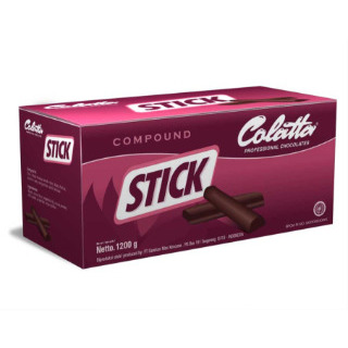 

COLATTA STICK 1.2KG - CHOCOLATE BAKED STABLE COKLAT KUE KERING STIK TAHAN PANGGANG COKELAT