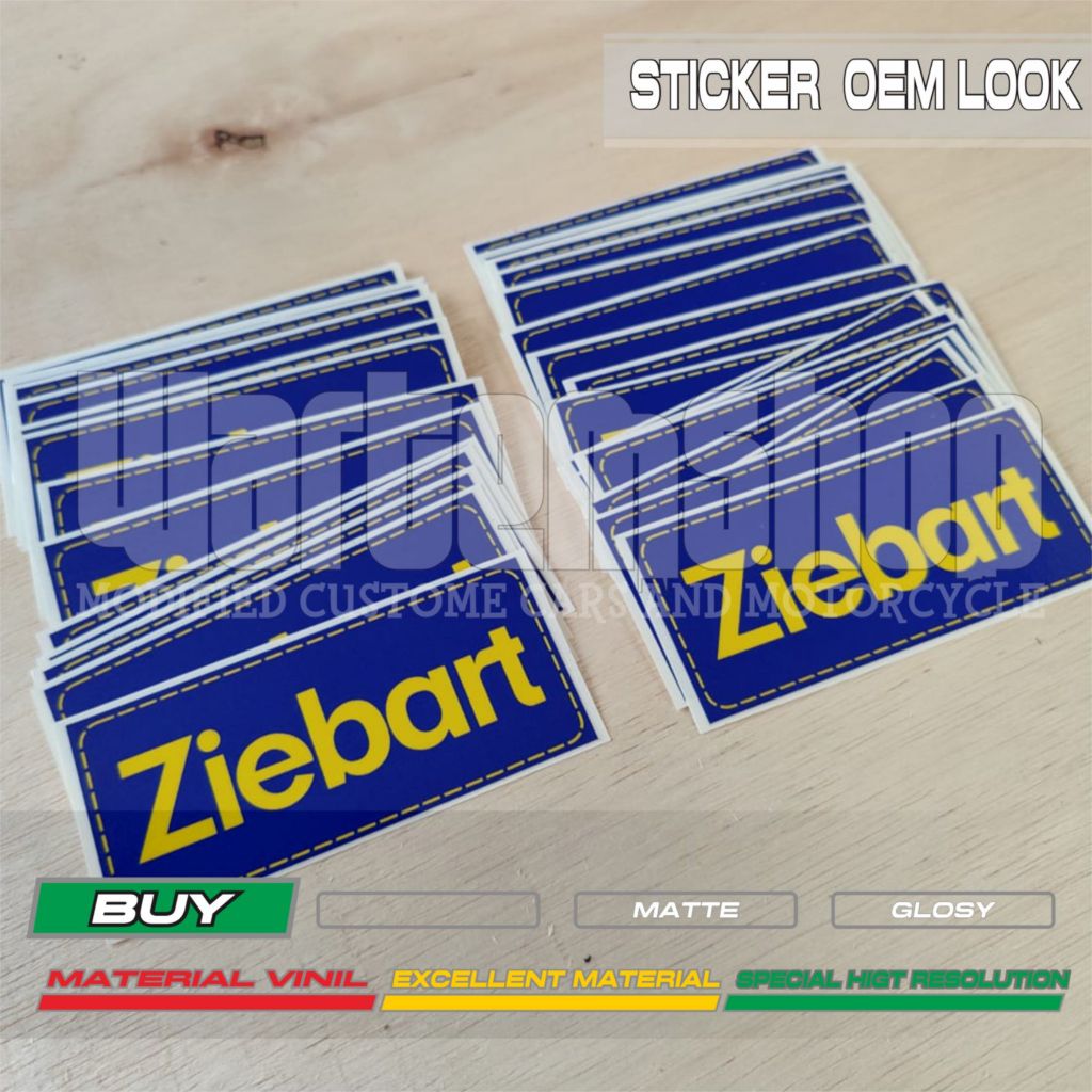 Stiker Ziebart anti karat