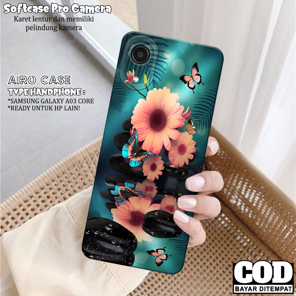 Softcase SAMSUNG GALAXY A03 CORE Case SAMSUNG A03 CORE Fashion Case Bunga Casing SAMSUNG A03 CORE Ke