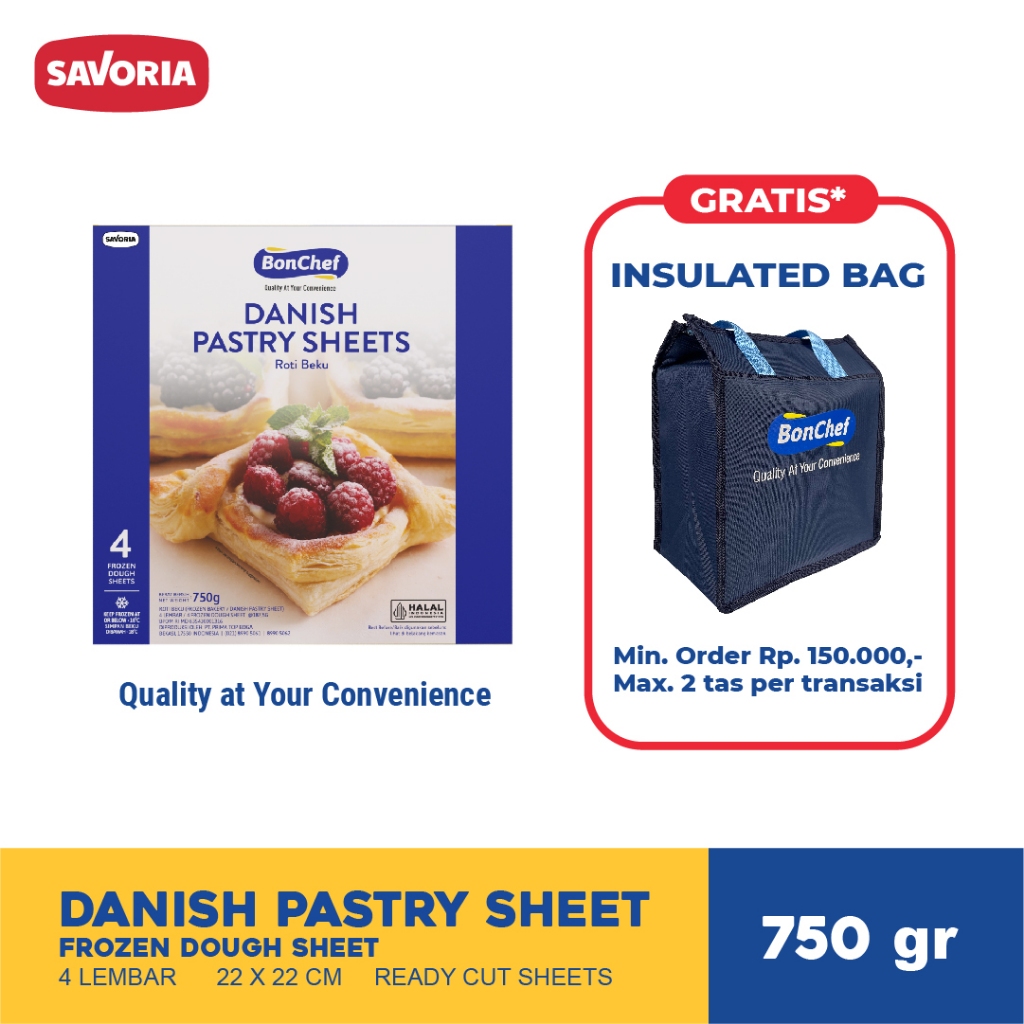 Bonchef Danish Pastry Sheet
