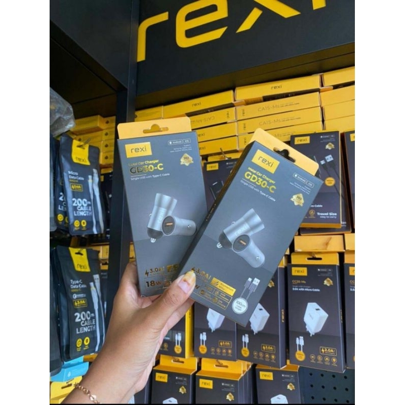 CAR CHARGER REXI GE34-C/GD30-C Fast Charging 3.A