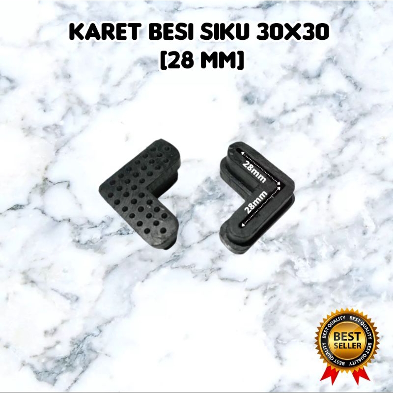 KARET SIKU 3X3 / KARET RAK BESI SIKU 3X3 [ 28MM]