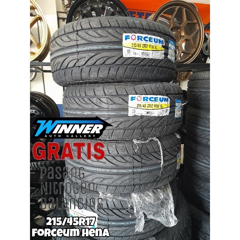 BAN MOBIL LUAR RING 17 - 215 45 R17 FORCEUM RADIAL Bukan BAN BRIDGESTONE TECHNO