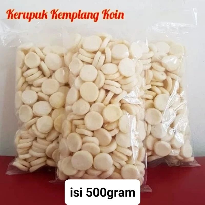 

Kerupuk Kemplang Koin ikan Tengiri isi 500gram