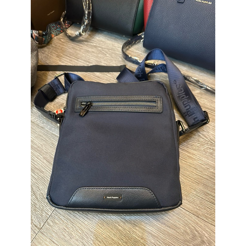 READY,TAS SLING BAG PRIA AUDI ORIGINAL HUSH PUPPIES,KULIT ASLI MIX CANVAS,SALE