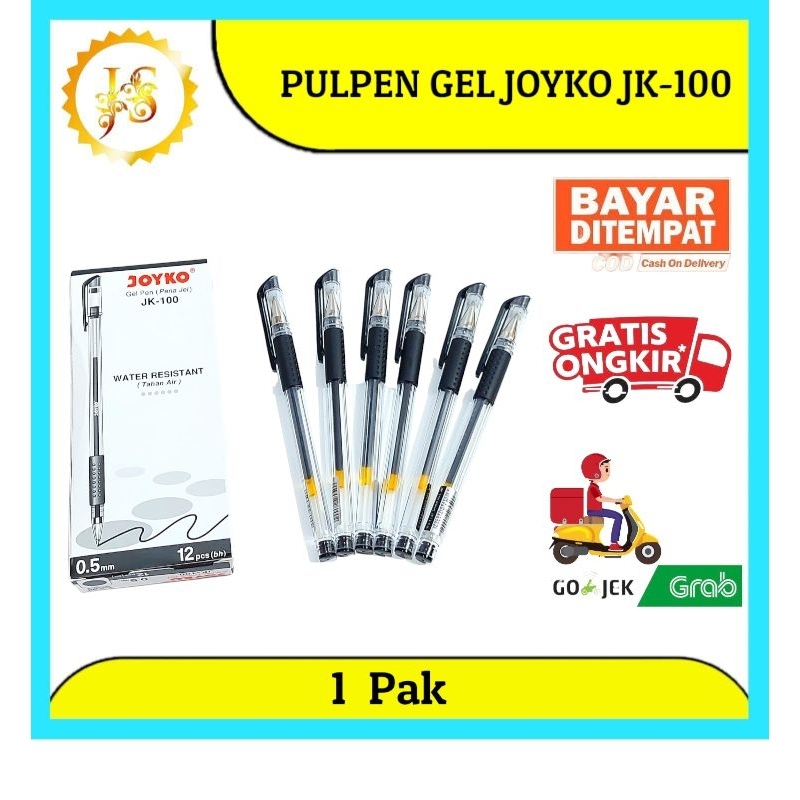 

PULPEN GEL JOYKO 0.5mm JK 100 1 PAK ISI 12 PCS