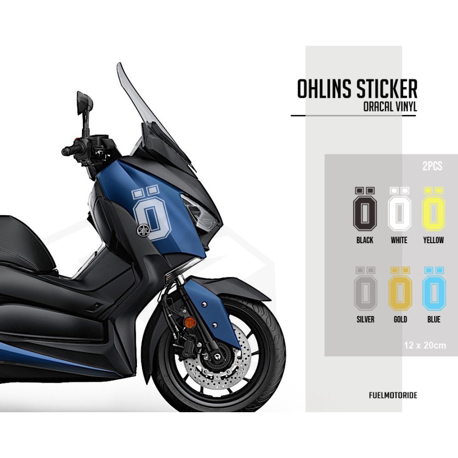 STIKER CUTTING Sticker Body Variasi Big Logo Ohlins XMAX NMAX PCX ADV FORZA FREE CUSTOM DESAIN