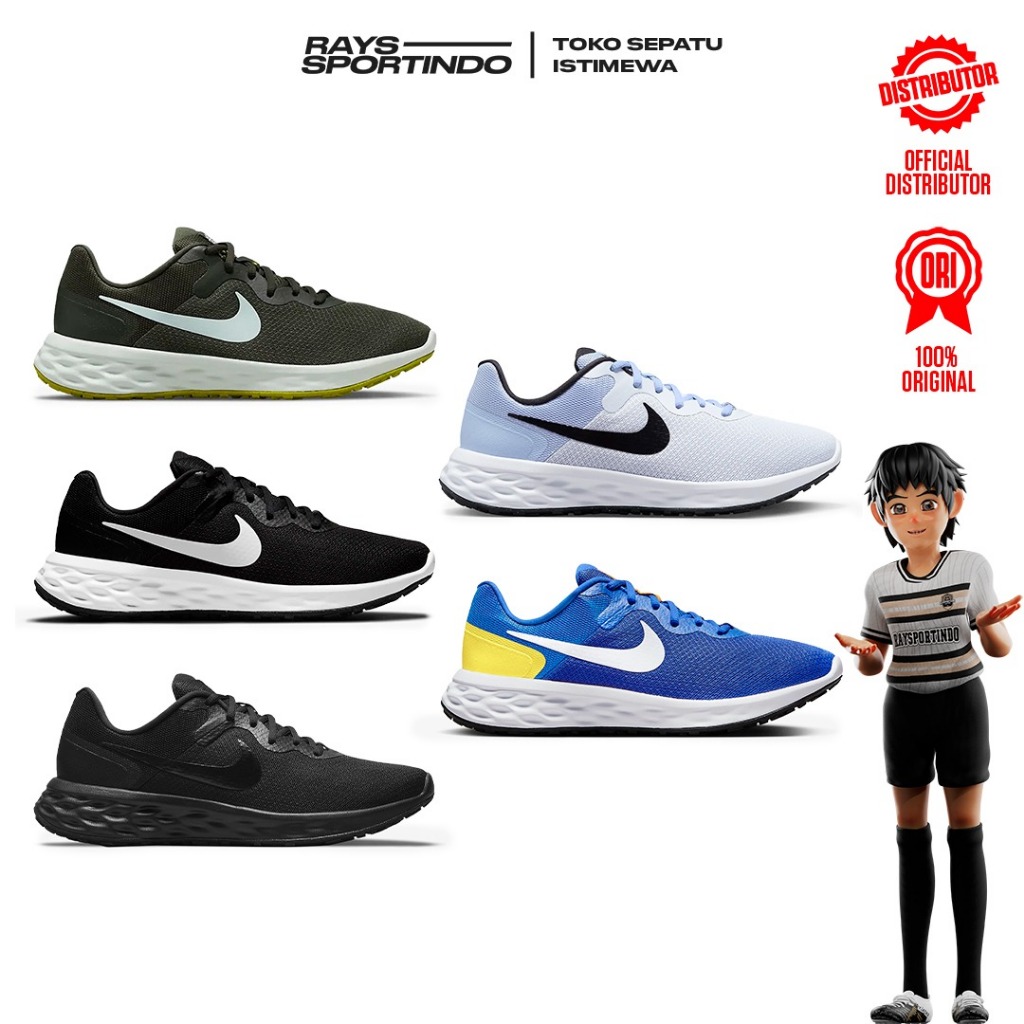 SEPATU RUNNING NIKE REVOLUTION 6 NEXT NATURE 5 WARNA