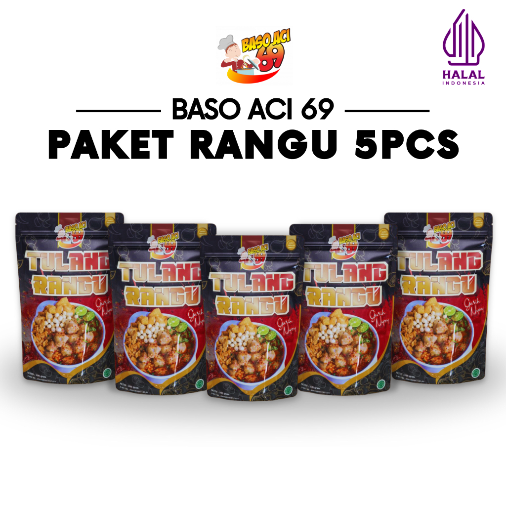 

Baso Aci 69 - Paket Baso Tulang Rangu 5pcs Kuah Pedas Gurih Nyoy