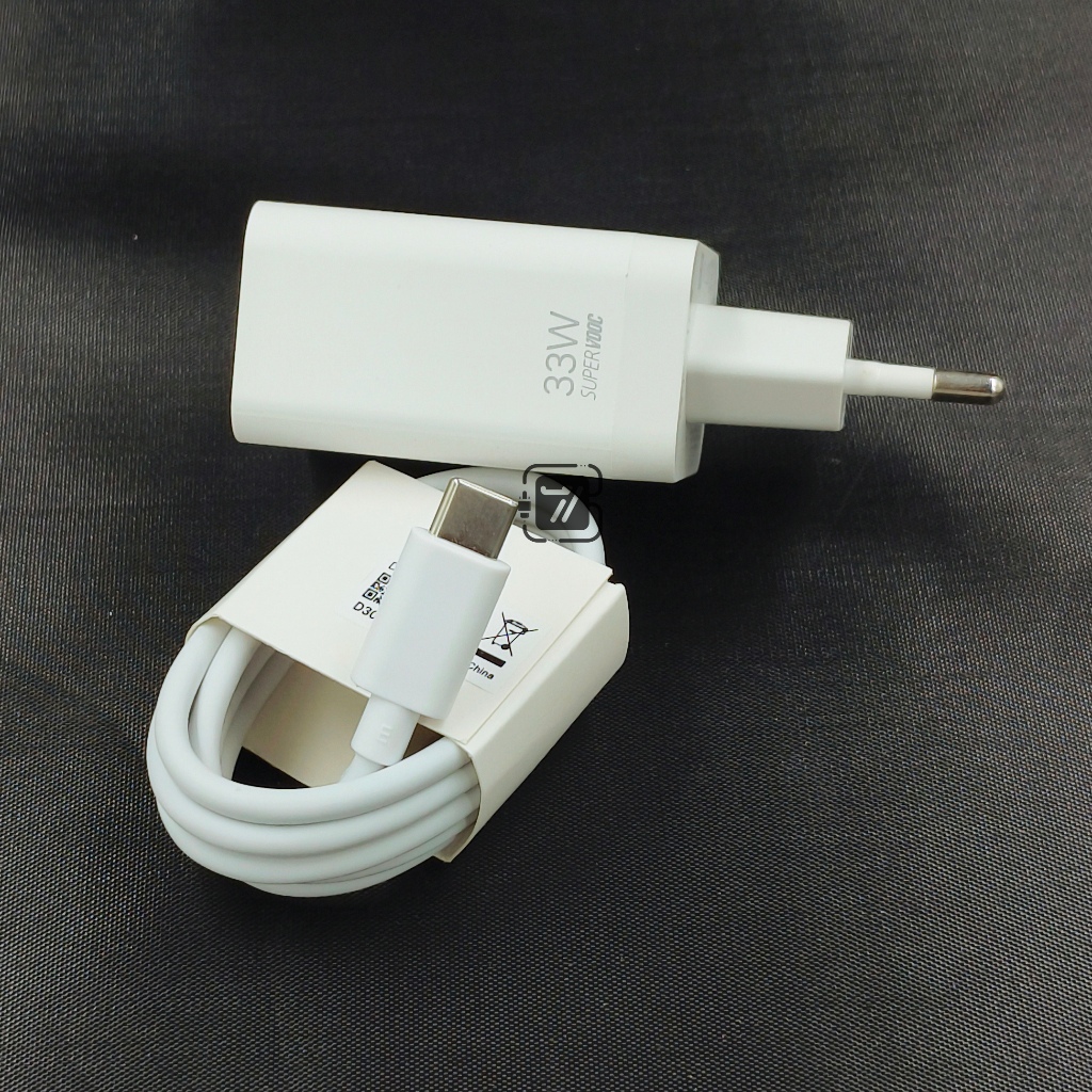 Charger Oppo 33W Type C Super VOOC Original 100% A74 A76 A96 A77S A95