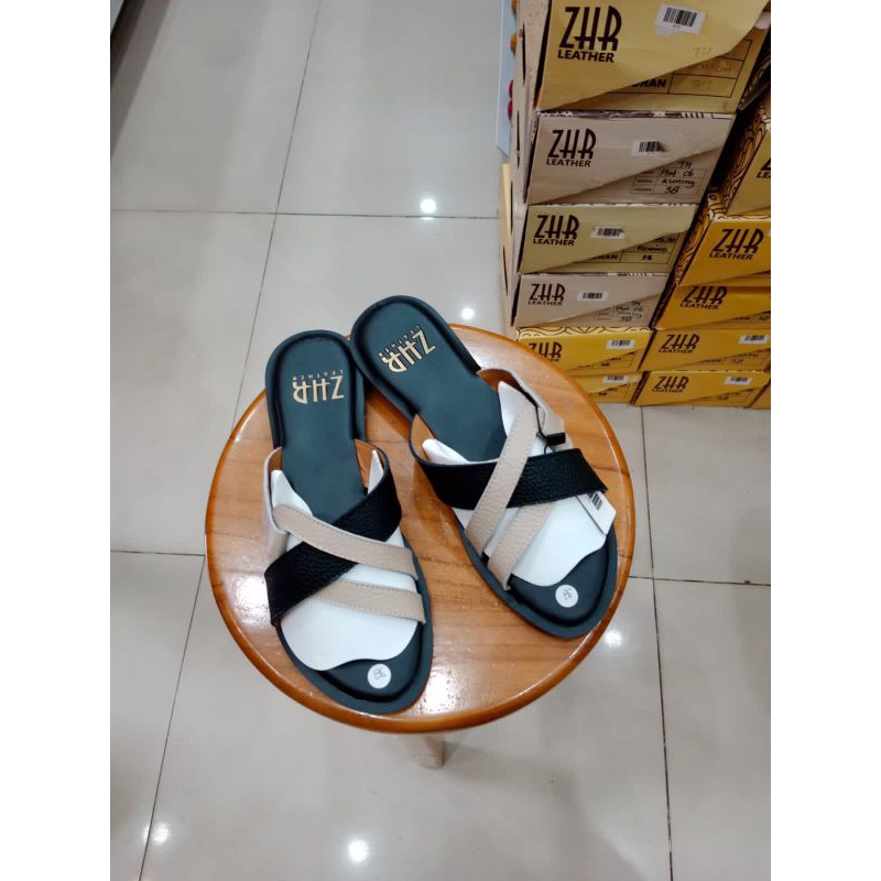 alifiashop Leather | sandal kulit zhr