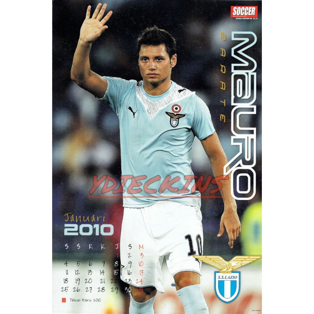 Koleksi Bola Edisi Poster Tabloid Soccer Mauro Zarate - Lazio