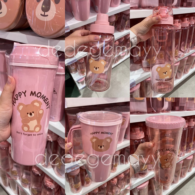 Miniso x Mikko Illustrations - Tumbler | Botol Minum Mikko Illustrations Pink