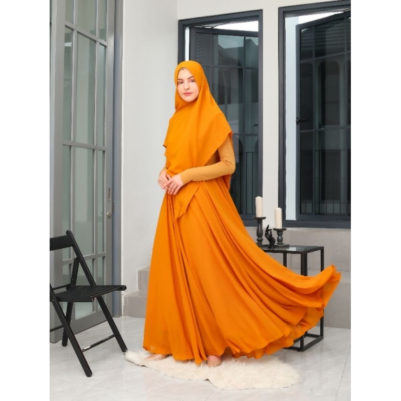 Hanna Set gamis syari ceruty