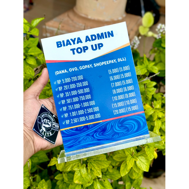 

BISA REQUEST EDIT AKRILIK MEJA TEBAL UKURAN 15x20CM BIAYA ADMIN TOP UP AGEN BANK