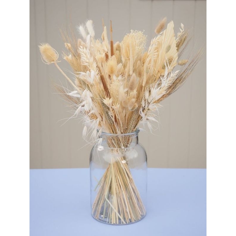 Vas Bunga Kaca Bening Hias Minimalis Glass Flower Vas Kaca Ukuran Besar