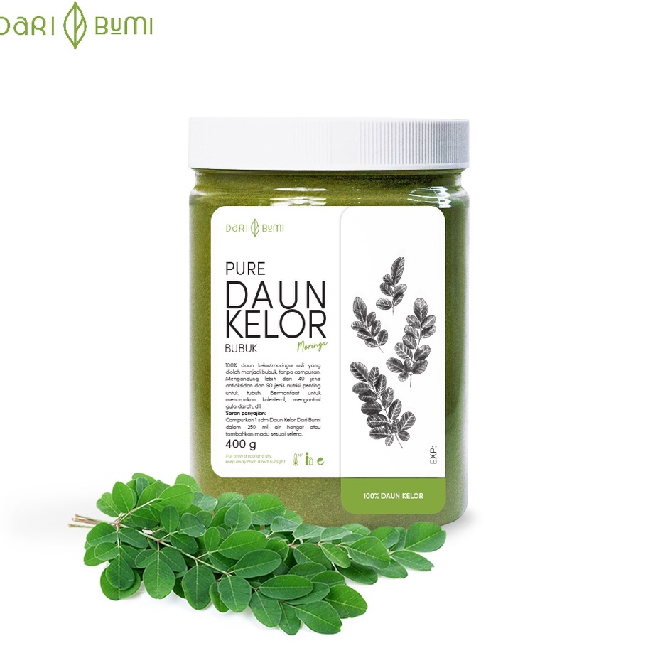 

Terlaku Dari Bumi Daun Kelor Moringa Bubuk Premium Pure Organic