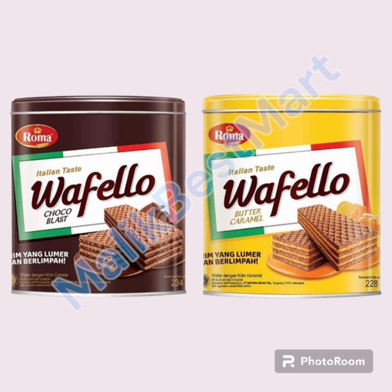 

Roma Wafello kaleng All Variant 228 gr